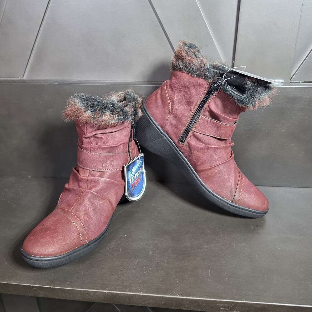 Romika Savona TopDry Tex Waterproof Leather Boots With faux Fur Eu 37   US 6-6.5